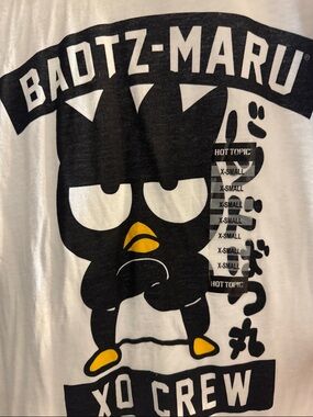 Badtz-Maru Hello Kitty Graphic Tee - White/Black/Yellow
